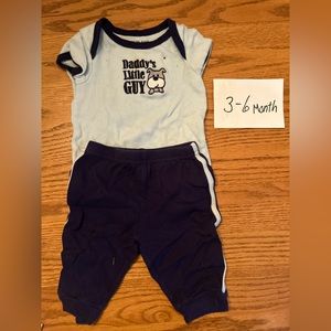 Little guy onsie and pant set